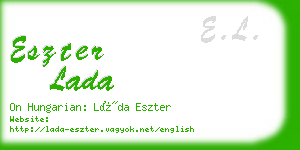 eszter lada business card